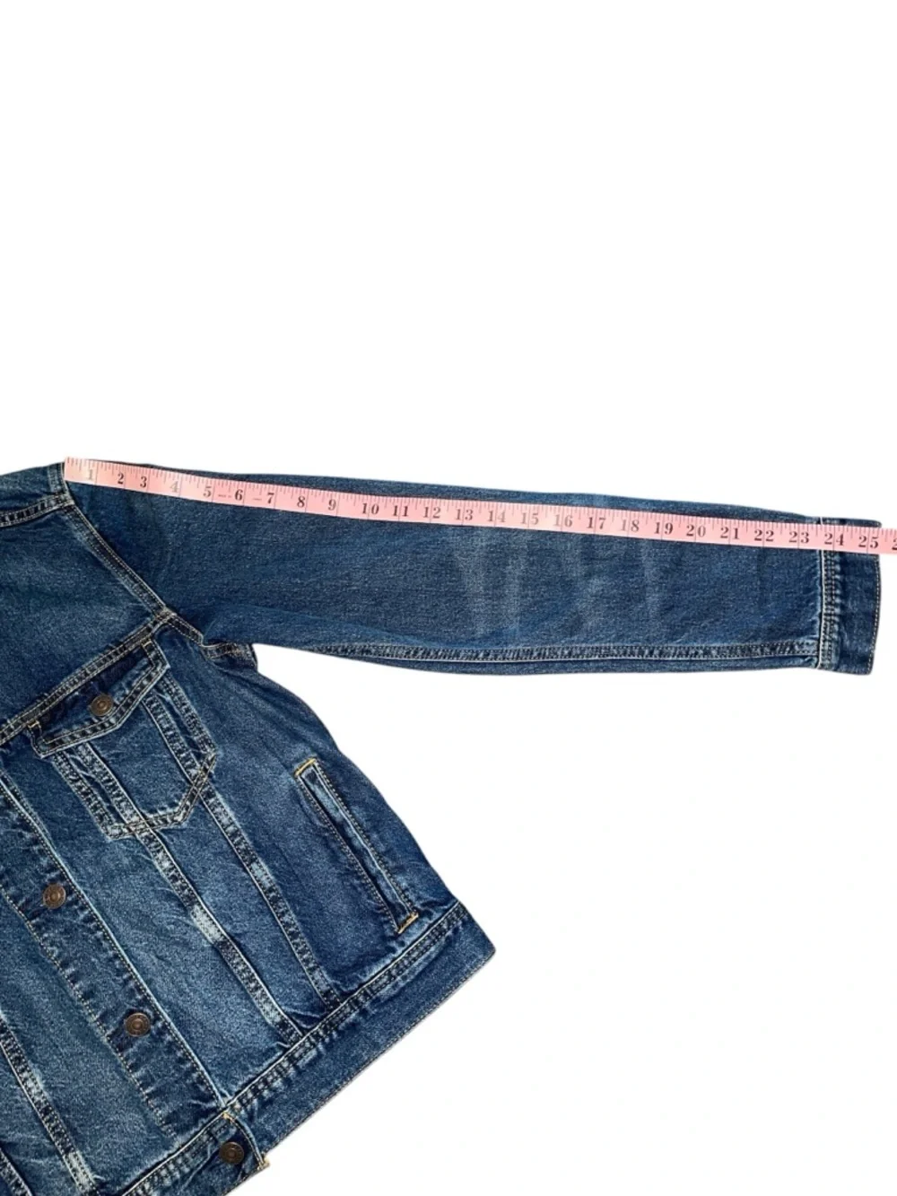 American Eagle Outfitters Light Wash Denim Jacket - Pale Blue Size Medium NWT - Picture 12 of 12